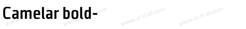 Camelar bold字体转换